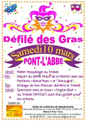 Flyers Défilé des gras 2018